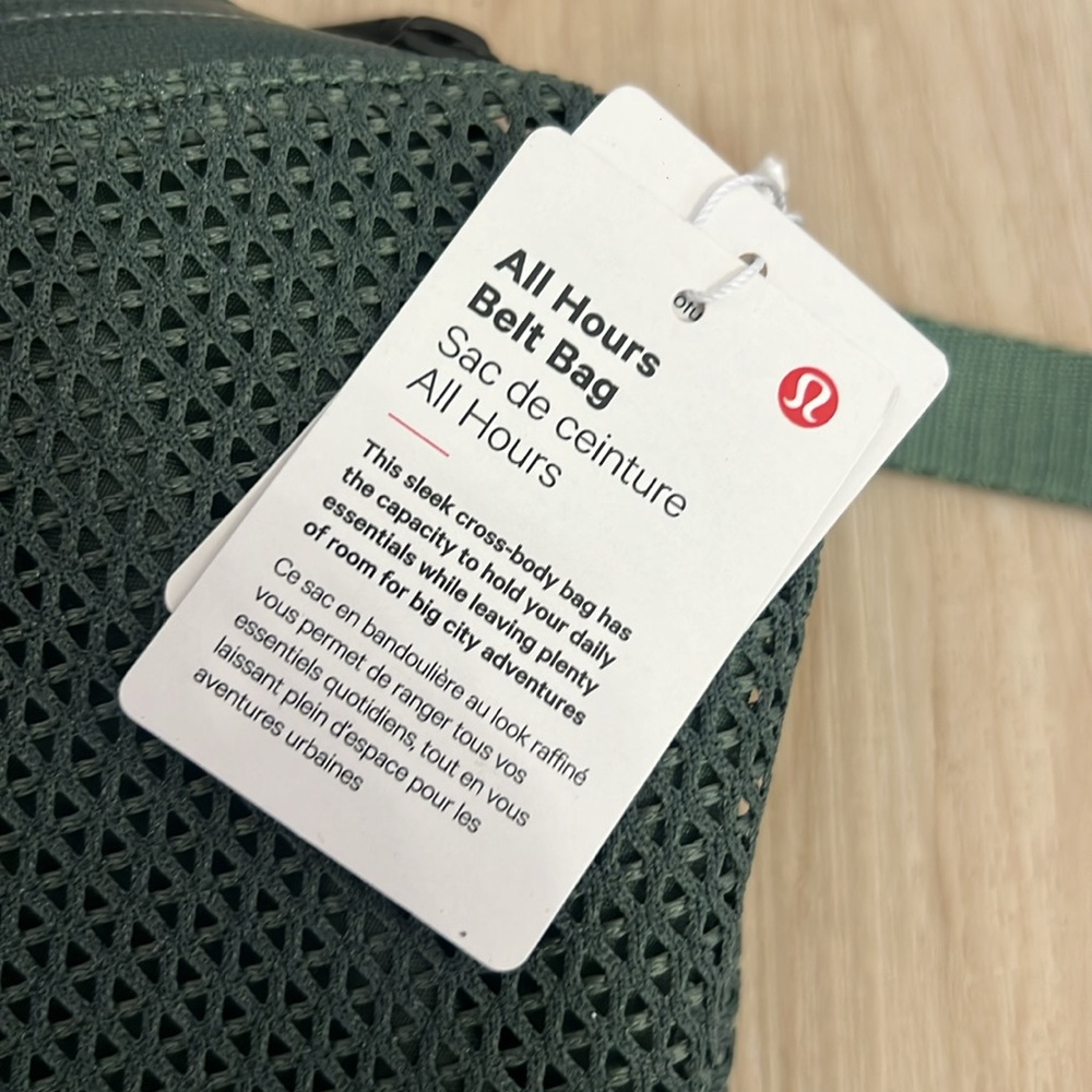 Lululemon All Hours Belt Bag Crossbody Fanny Backpack 4.5L Algae Green NWT - Picture 9 of 11